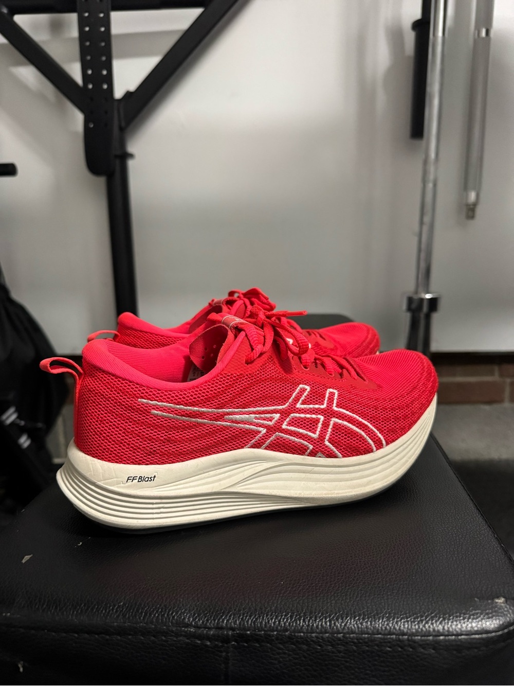 Asics Women's Red Athletic Running Sneakers